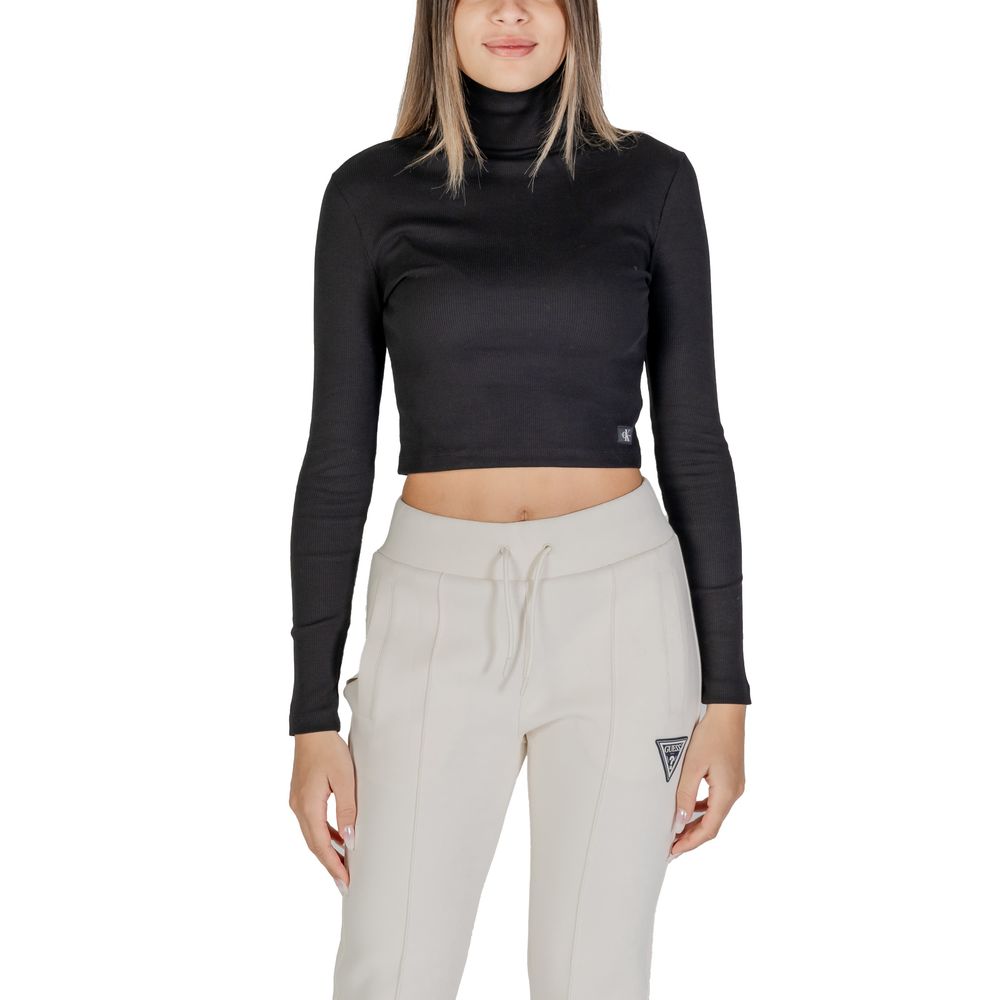 Schwarze Baumwolltops und T-Shirts
