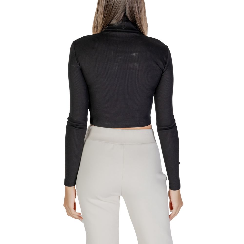 Schwarze Baumwolltops und T-Shirts