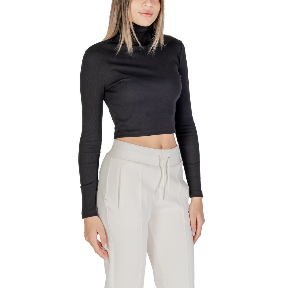 Schwarze Baumwolltops und T-Shirts