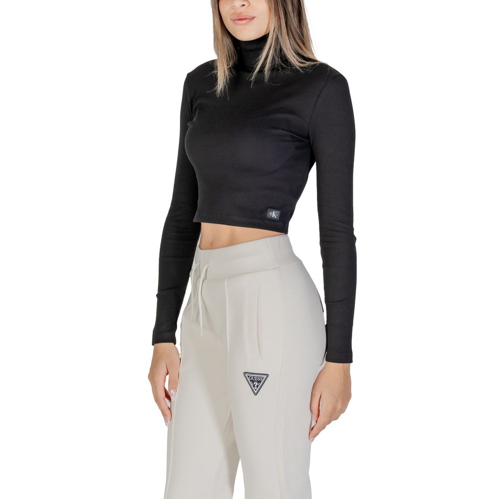 Schwarze Baumwolltops und T-Shirts