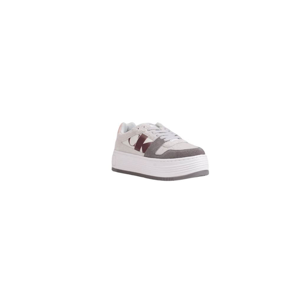 Sneaker in pelle grigia