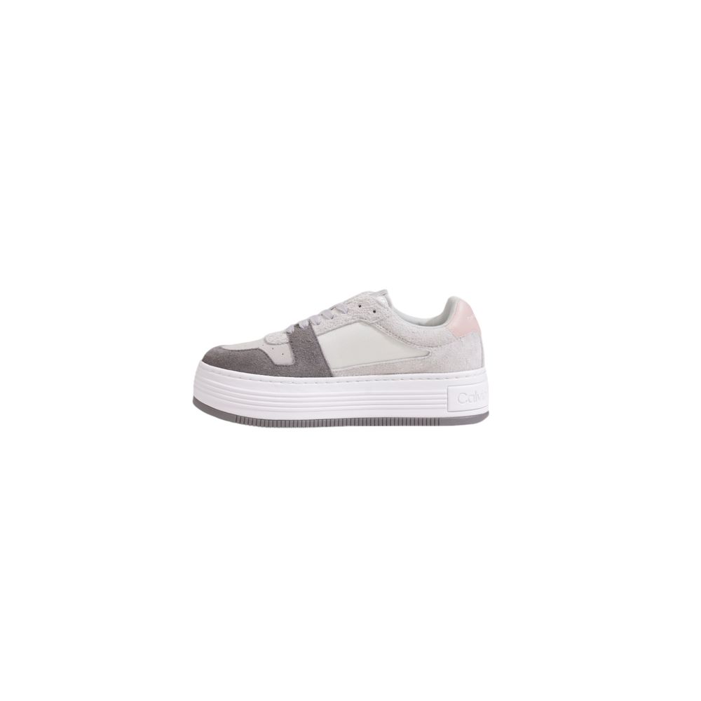 Sneaker in pelle grigia