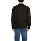Schwarzer Rigenerato-Pullover aus Baumwolle
