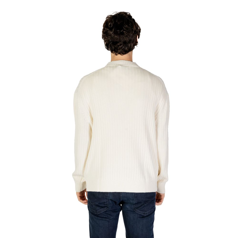 Maglione in cotone color crema