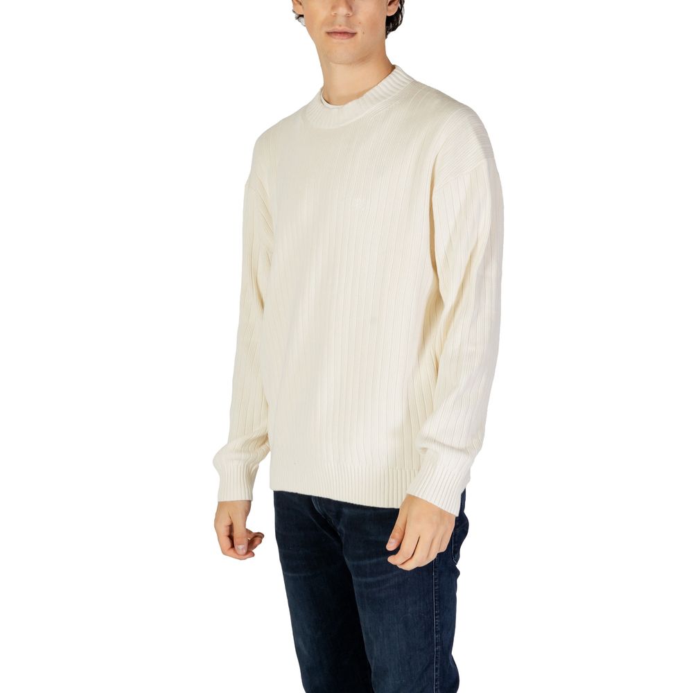 Maglione in cotone color crema