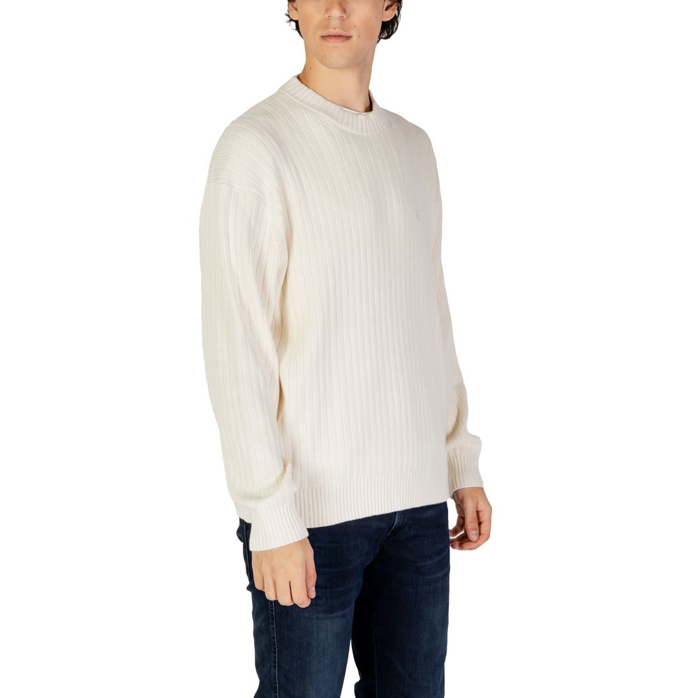 Maglione in cotone color crema