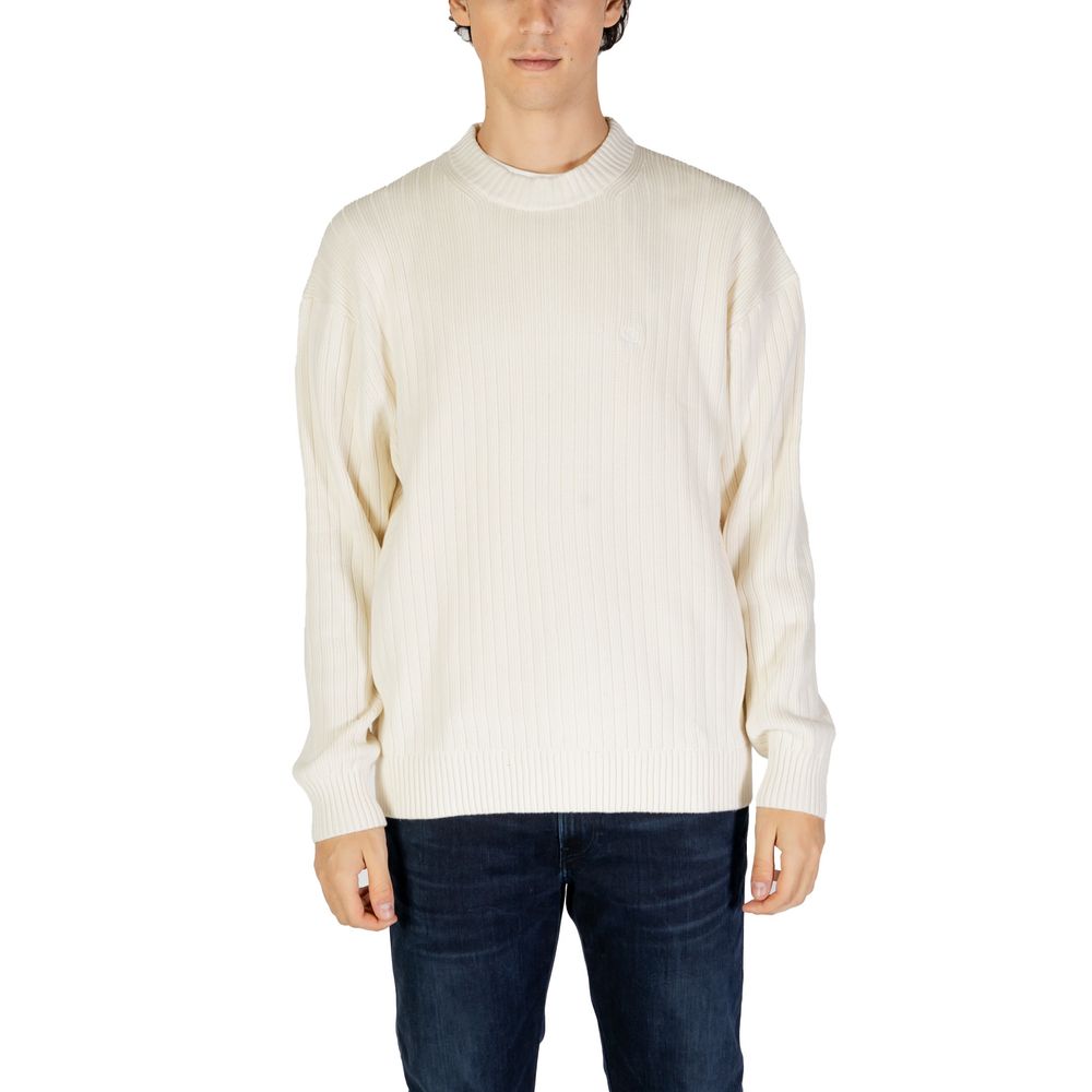 Maglione in cotone color crema