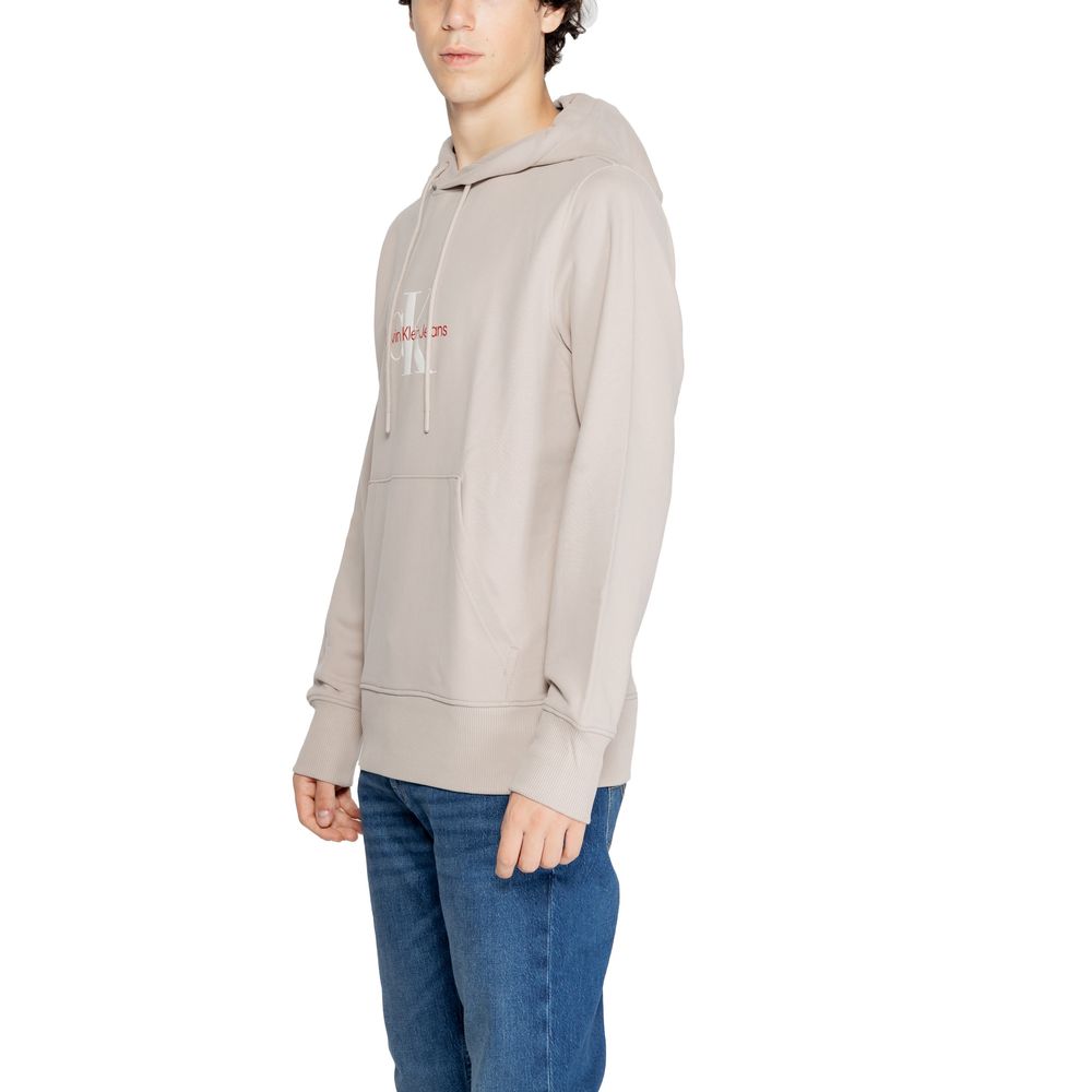 Beigefarbener Rigenerato-Pullover aus Baumwolle
