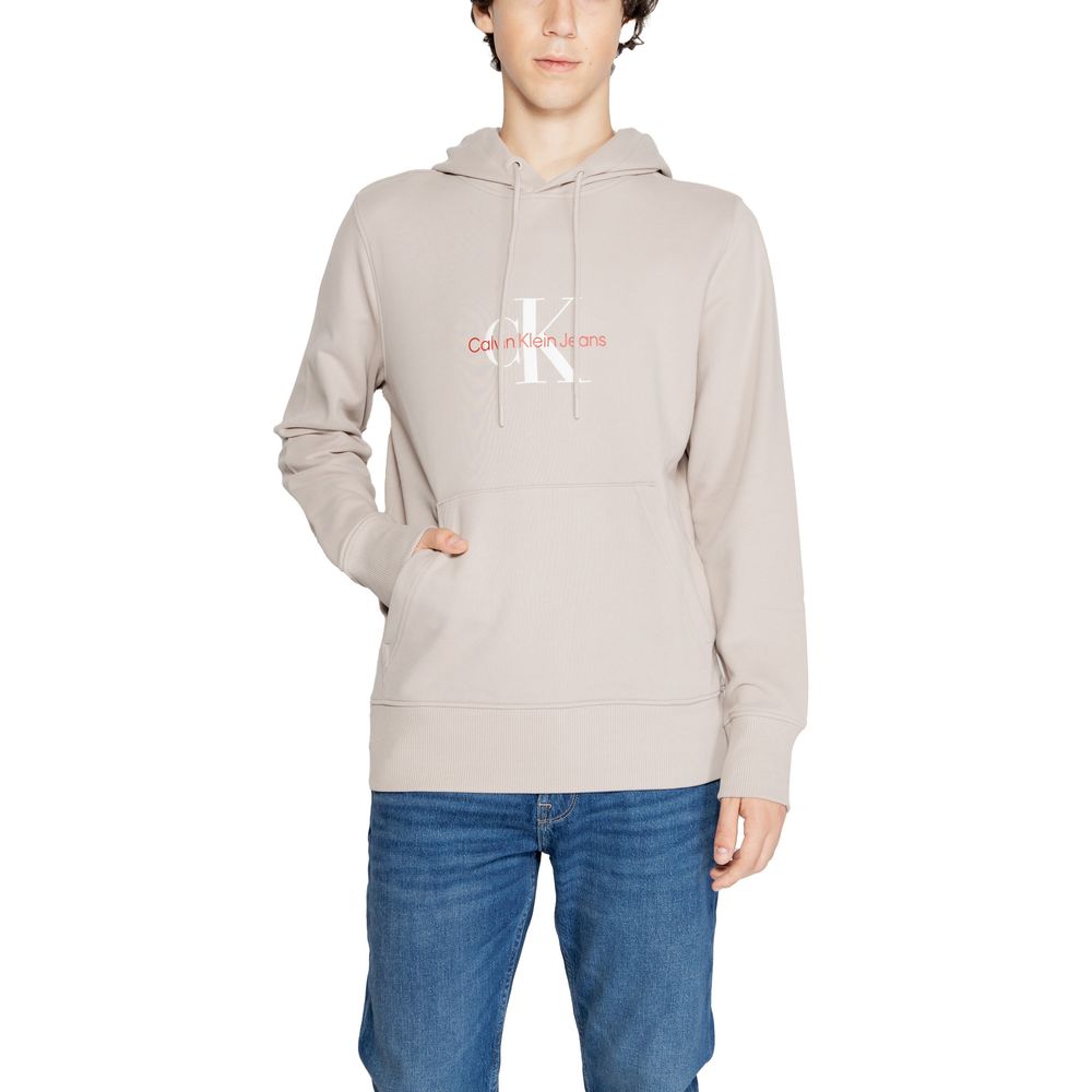 Beigefarbener Rigenerato-Pullover aus Baumwolle