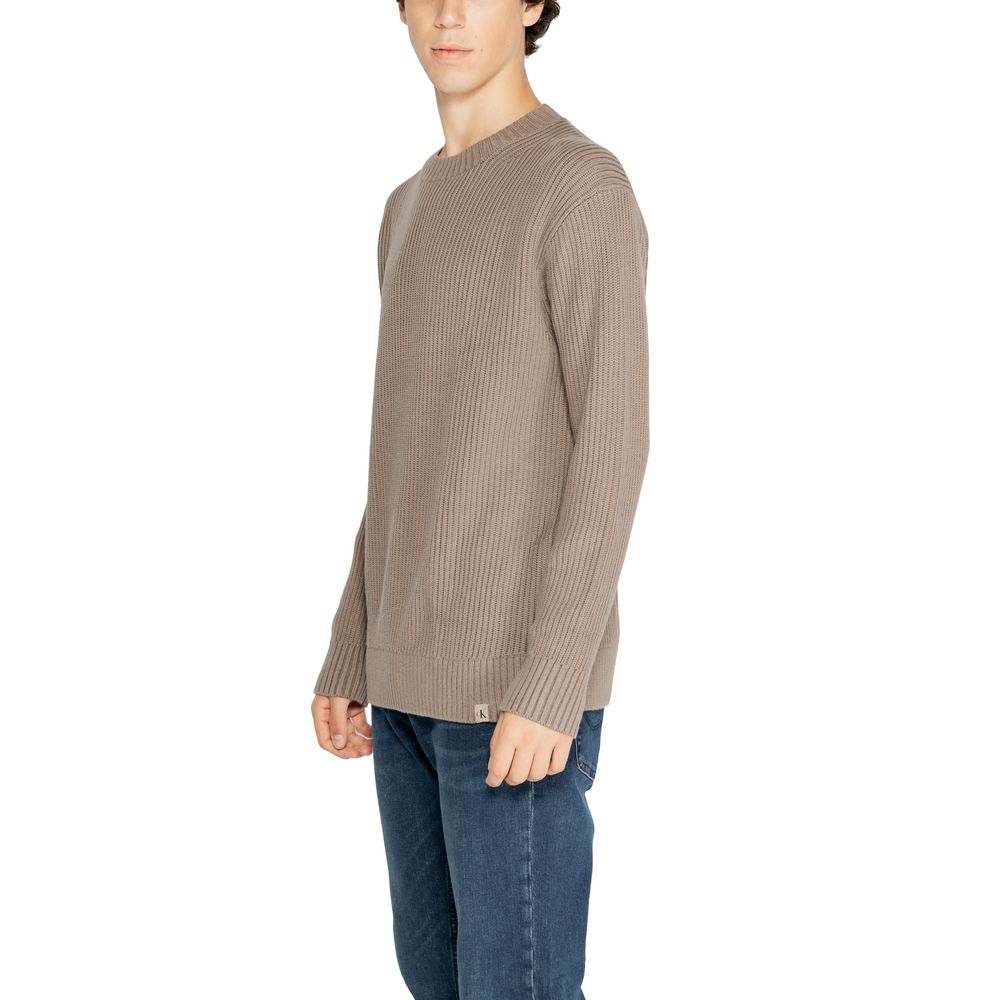 Brauner Baumwollpullover