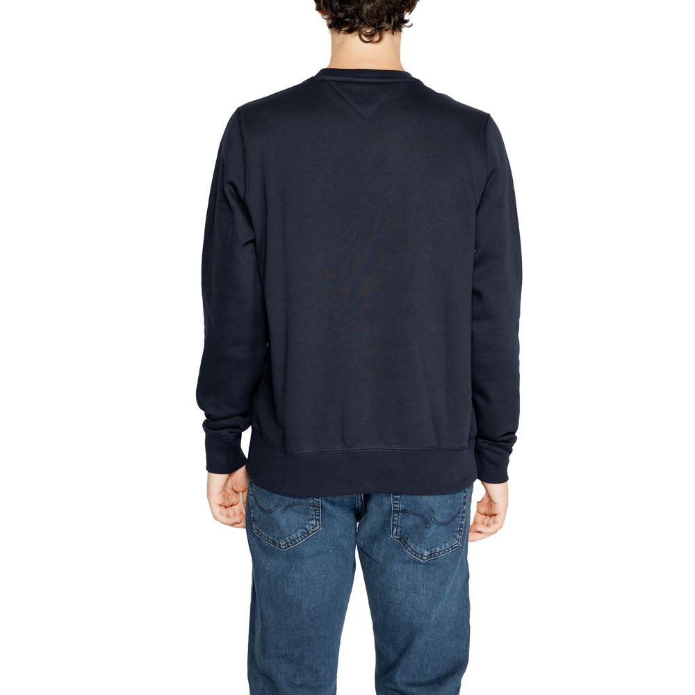 Blauer Baumwollpullover