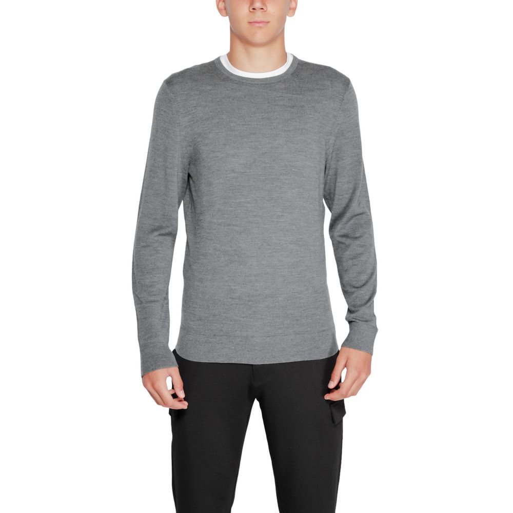 Graues Woll-T-Shirt