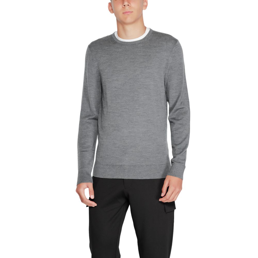 Graues Woll-T-Shirt