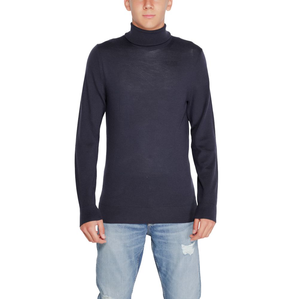 Maglione di lana blu