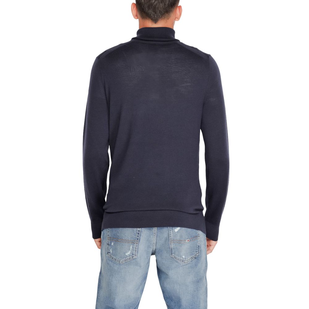 Maglione di lana blu