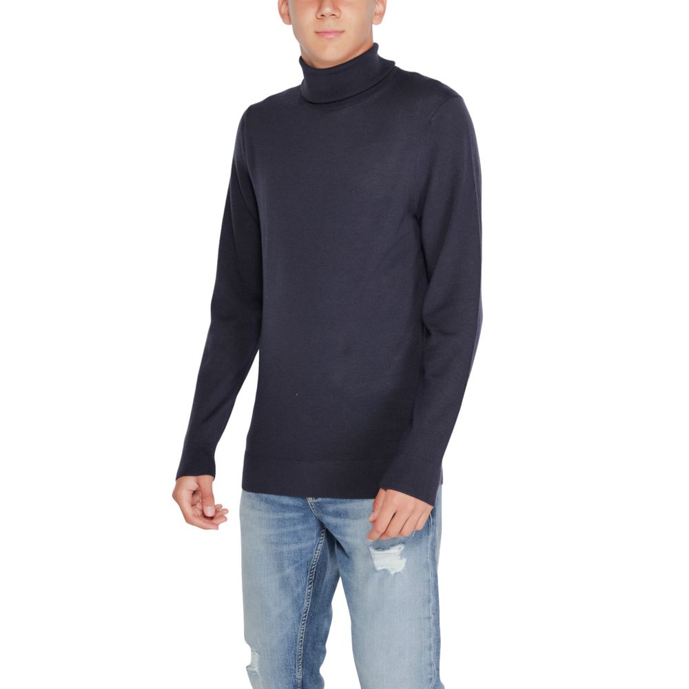 Maglione di lana blu