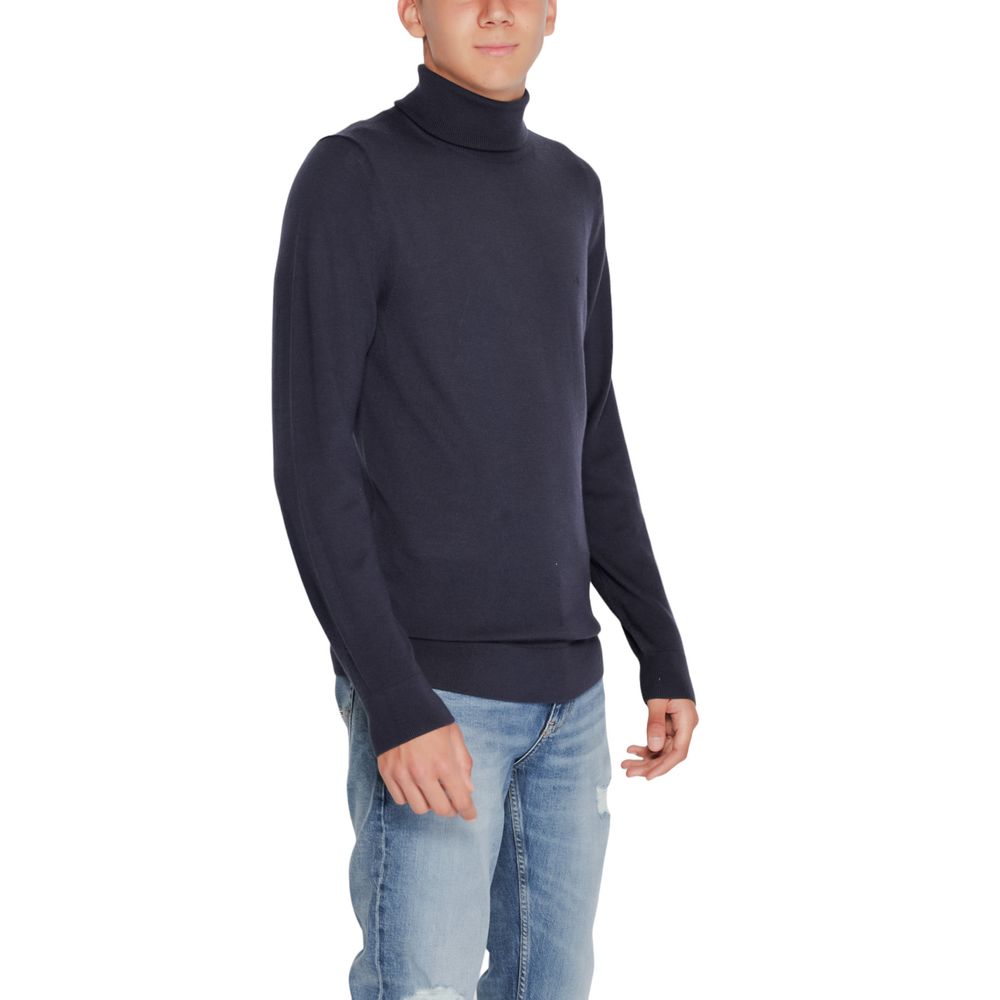 Maglione di lana blu