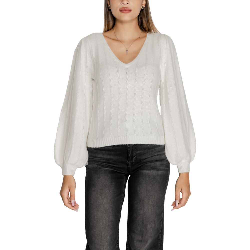 White Polyester Sweater