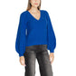 Blue Polyester Sweater