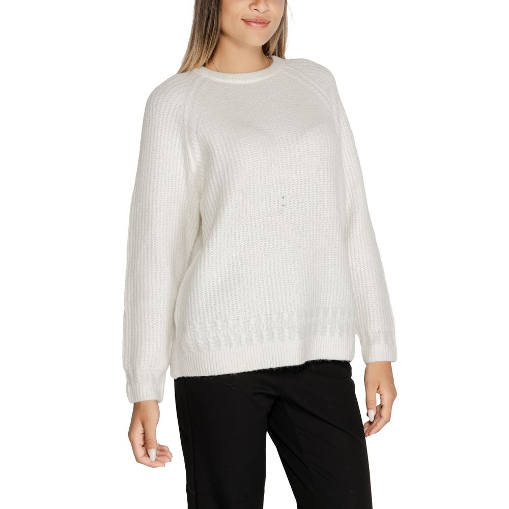 Maglione in poliestere bianco