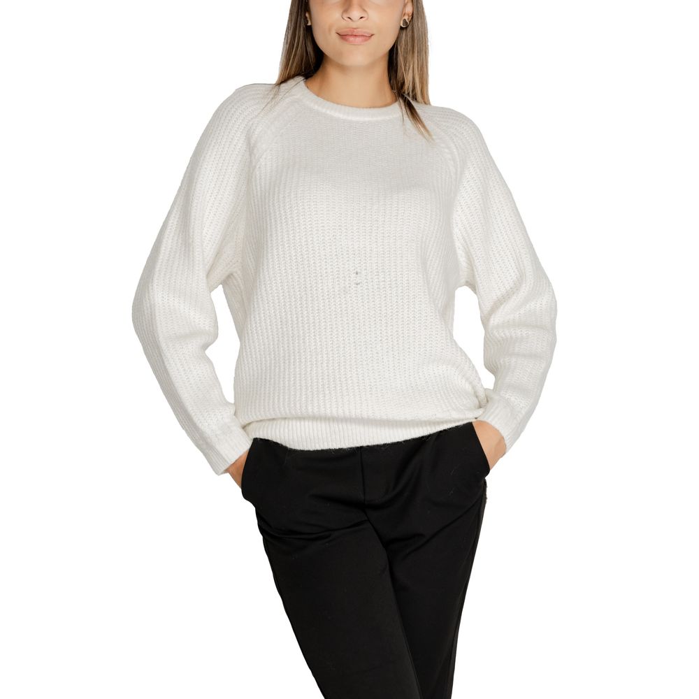 Maglione in poliestere bianco