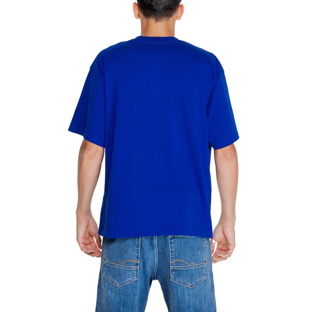 Blaues Baumwoll-T-Shirt