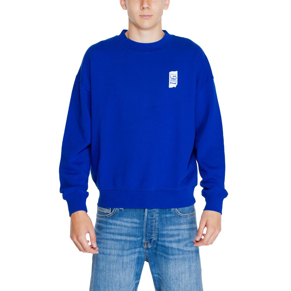 Maglione in cotone blu