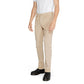 Beige Baumwolljeans und Hose