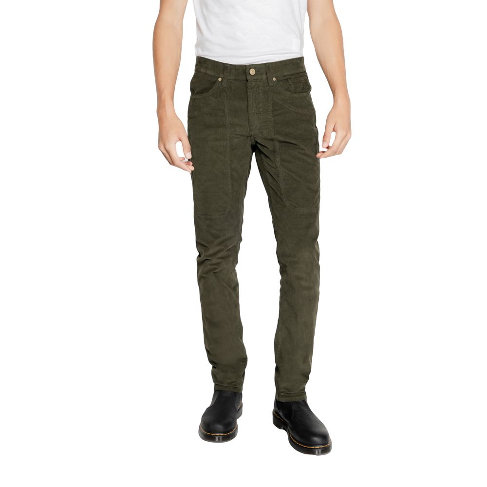 Jeans e pantaloni in cotone verde