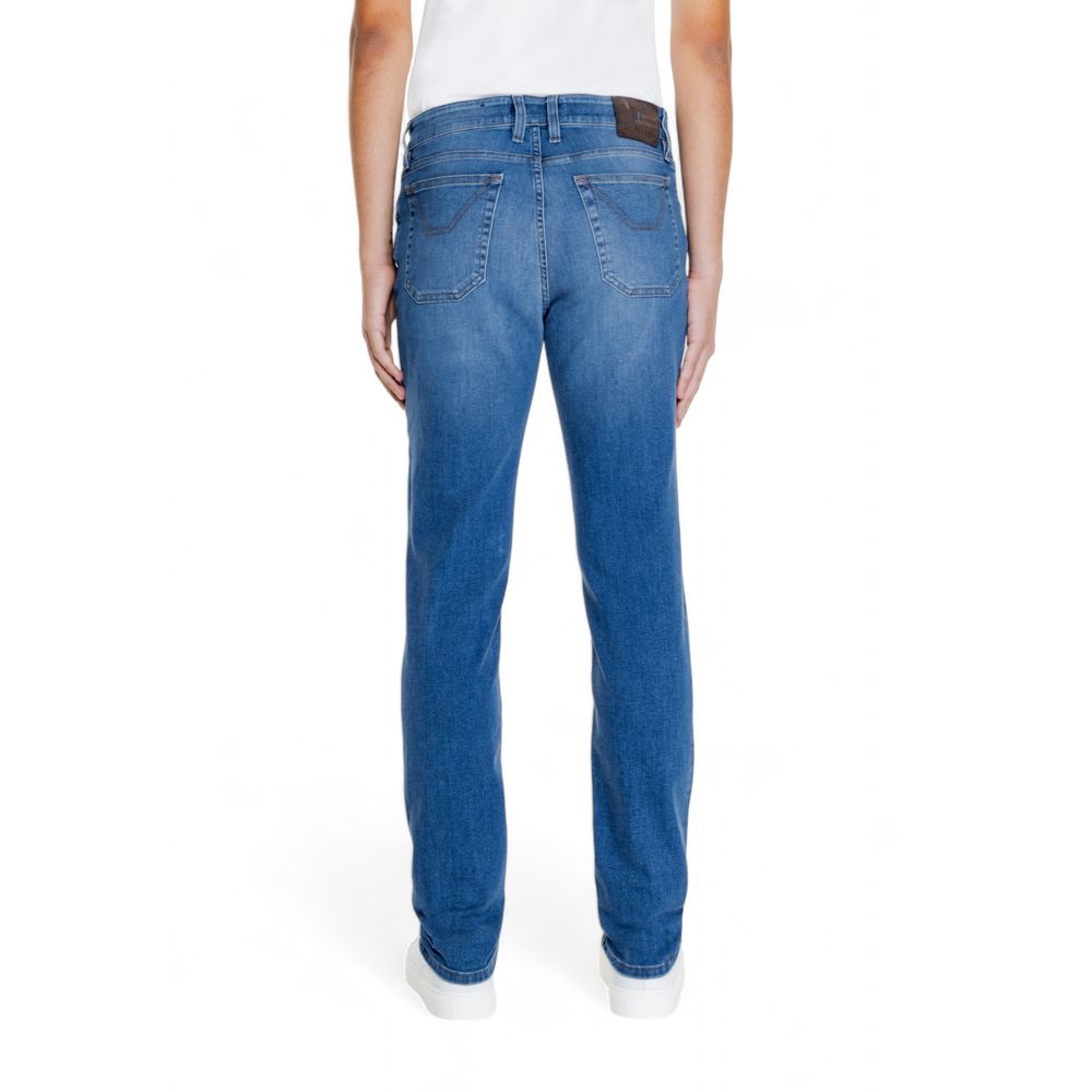 Blaue Jeans und Hose aus Baumwolle