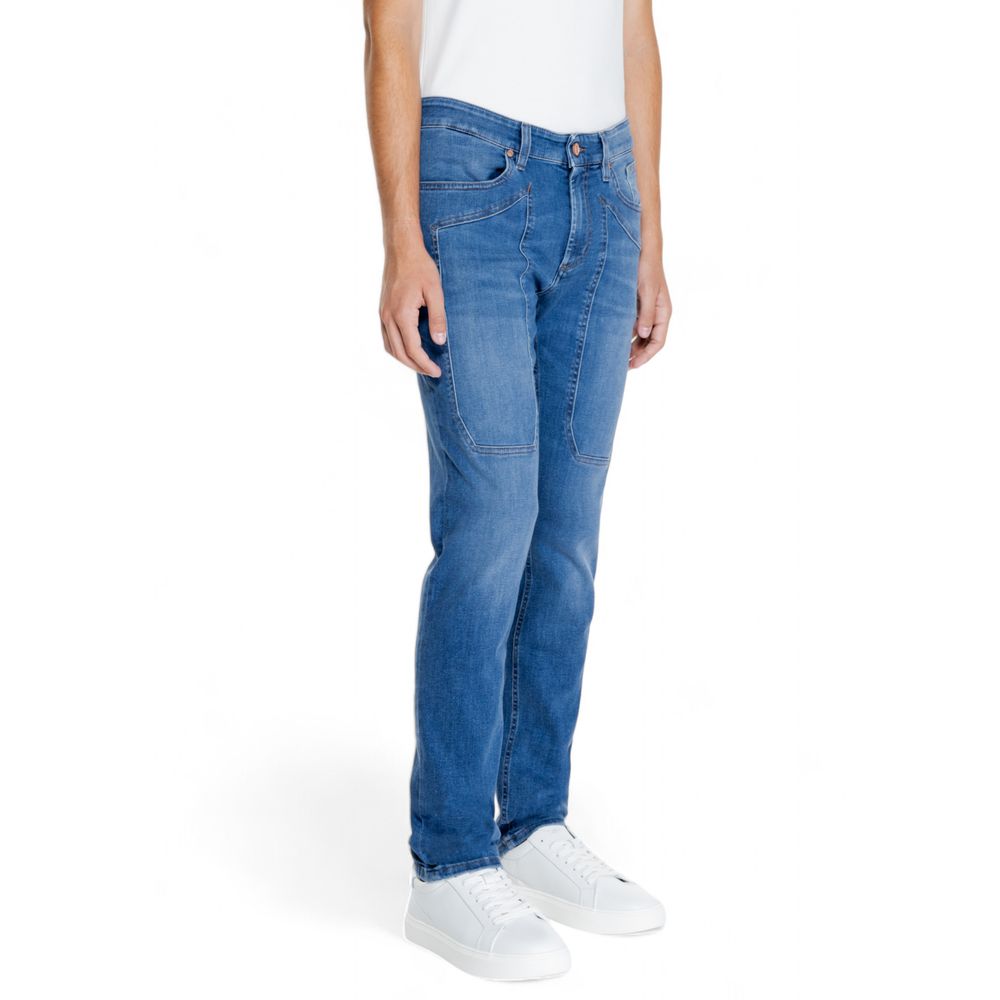 Blaue Jeans und Hose aus Baumwolle