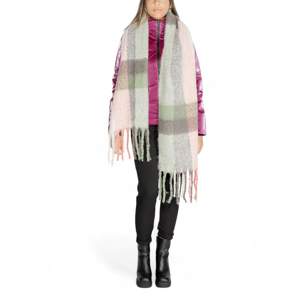 Gray Polyester Polyester Scarf