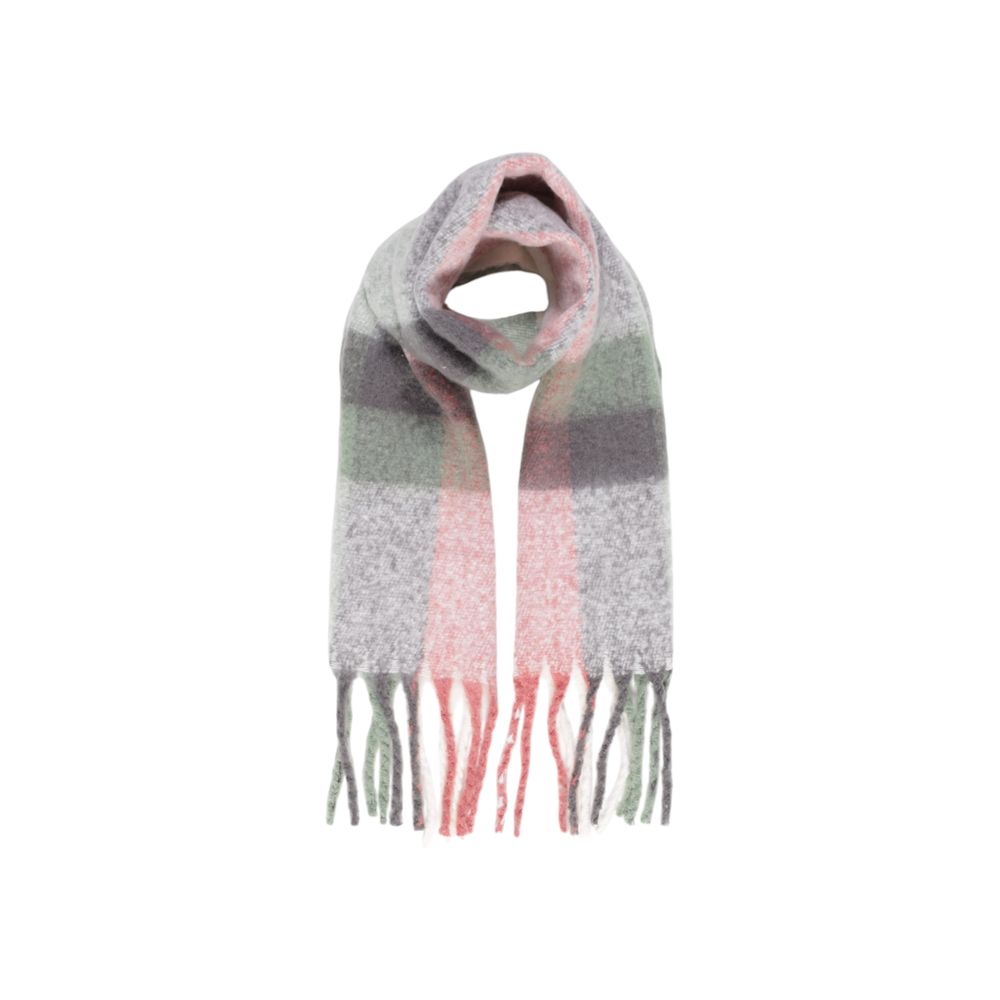 Gray Polyester Polyester Scarf