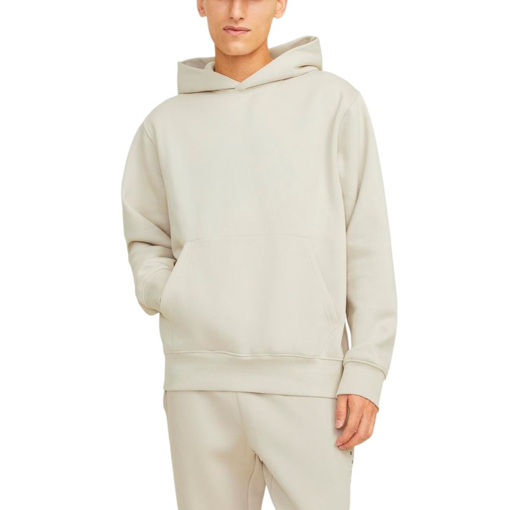 Beigefarbener Baumwollpullover