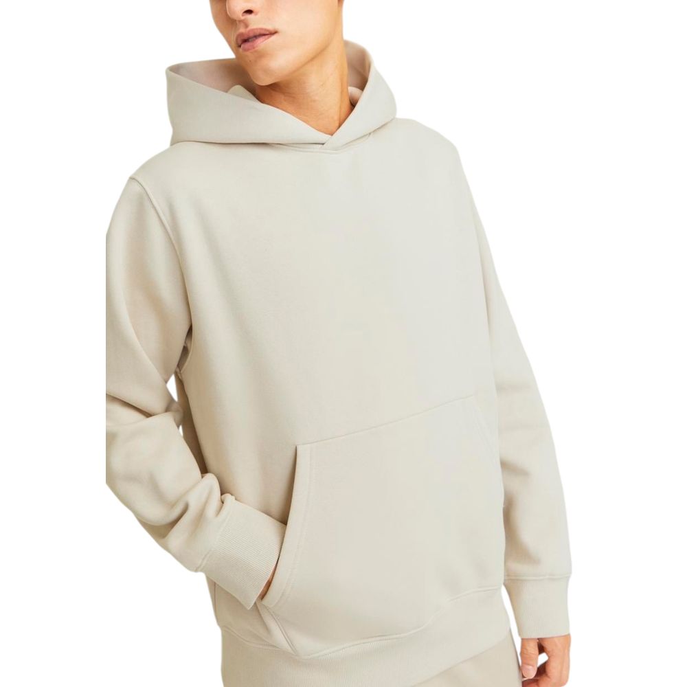 Beigefarbener Baumwollpullover