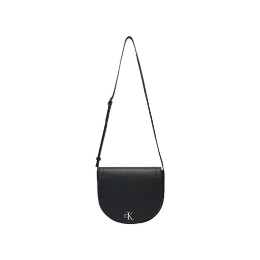 Schwarze Handtasche aus recyceltem Polyester