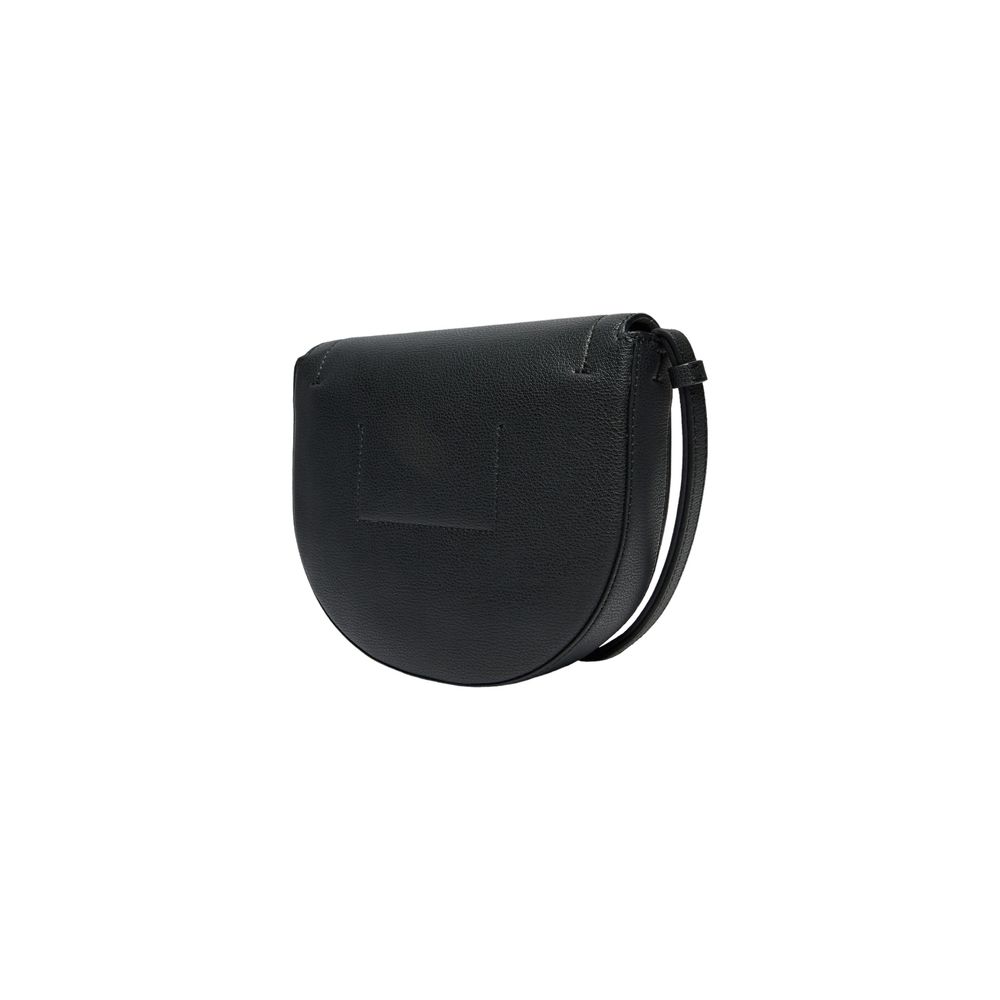 Borsa a mano in poliestere riciclato nero