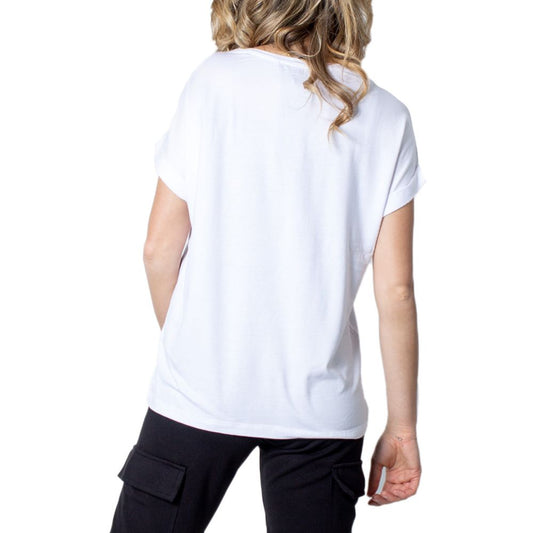 Top e T-shirt in poliestere bianco