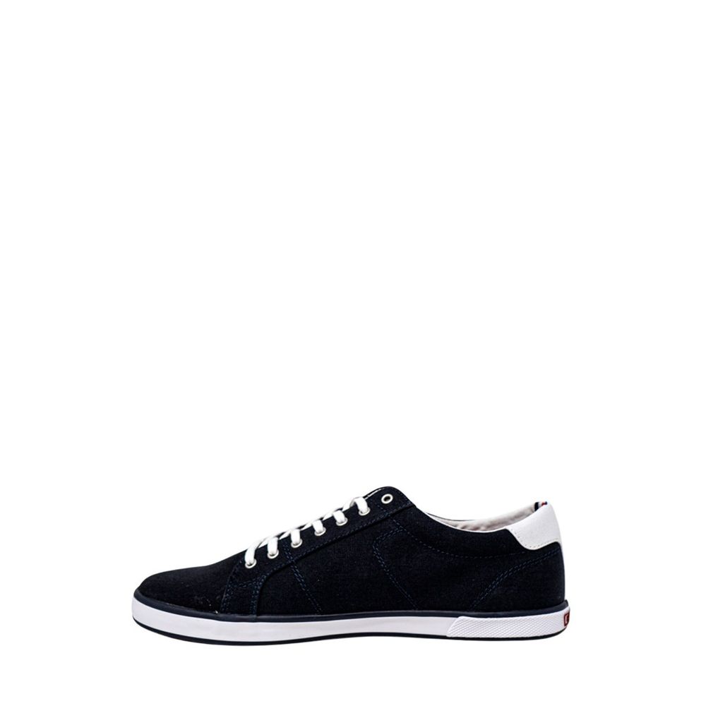 Blauer Baumwoll-Sneaker