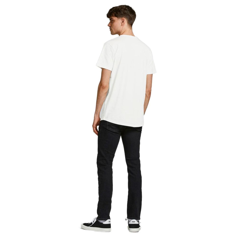 Cremefarbenes Baumwoll-T-Shirt