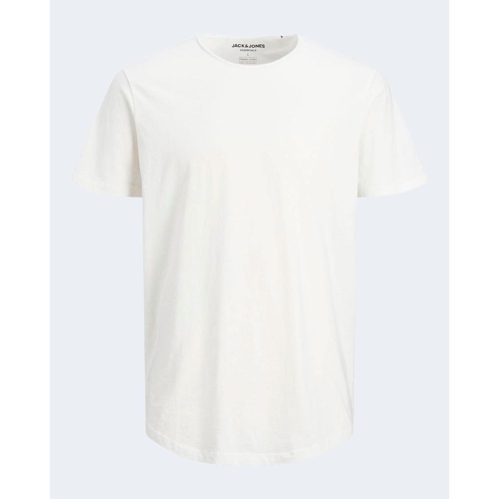 Cremefarbenes Baumwoll-T-Shirt