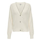 Cardigan in nylon color crema