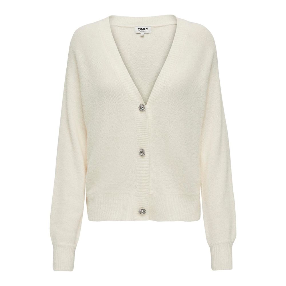 Cardigan in nylon color crema