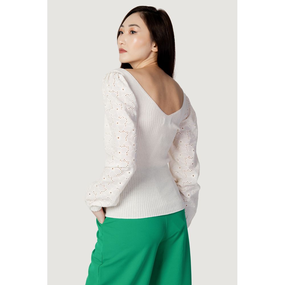 Beige Baumwolltops &amp; T-Shirts