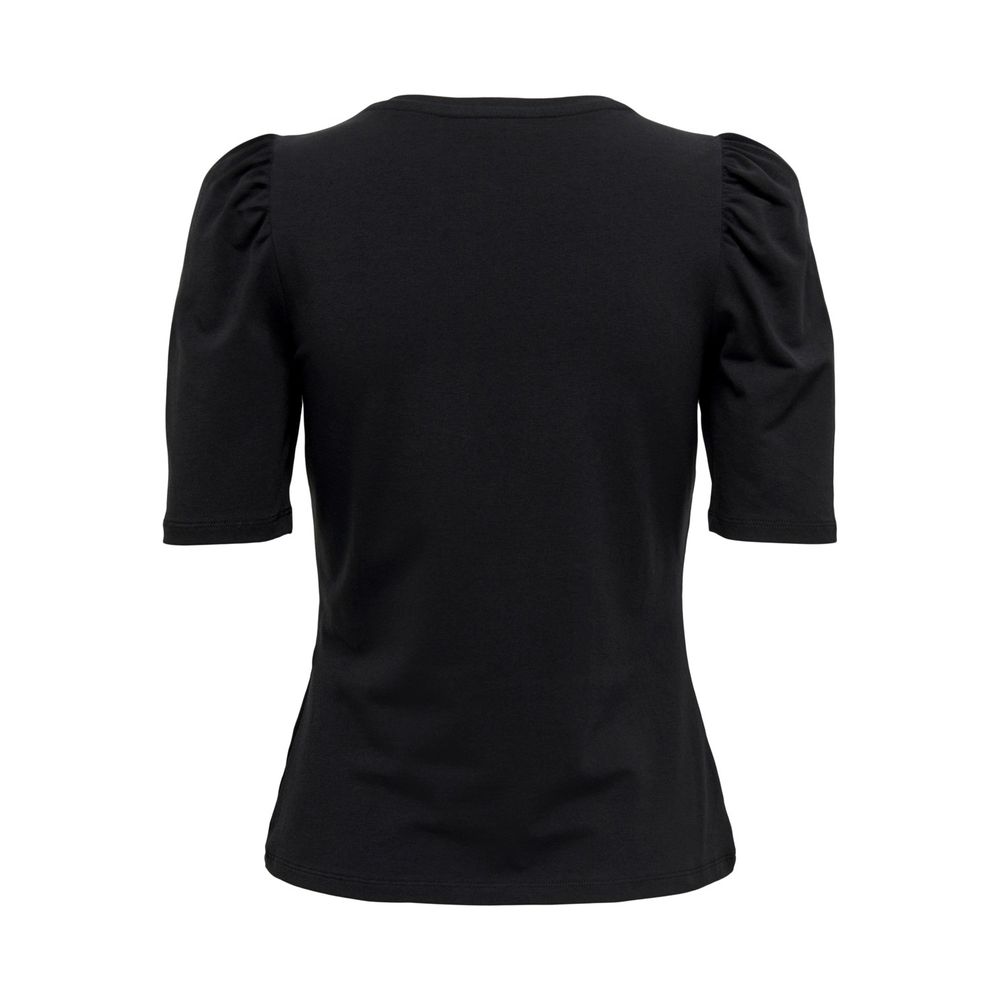 Schwarze Baumwolltops und T-Shirts