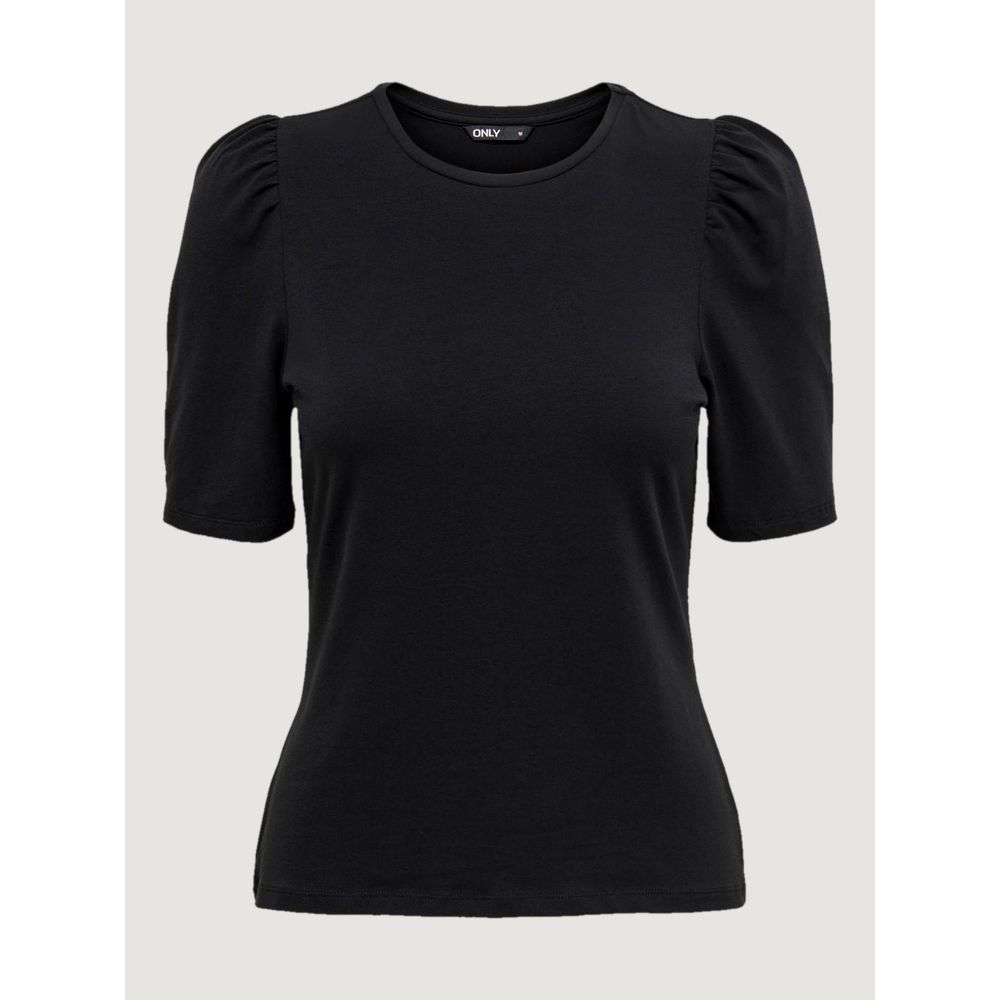 Schwarze Baumwolltops und T-Shirts