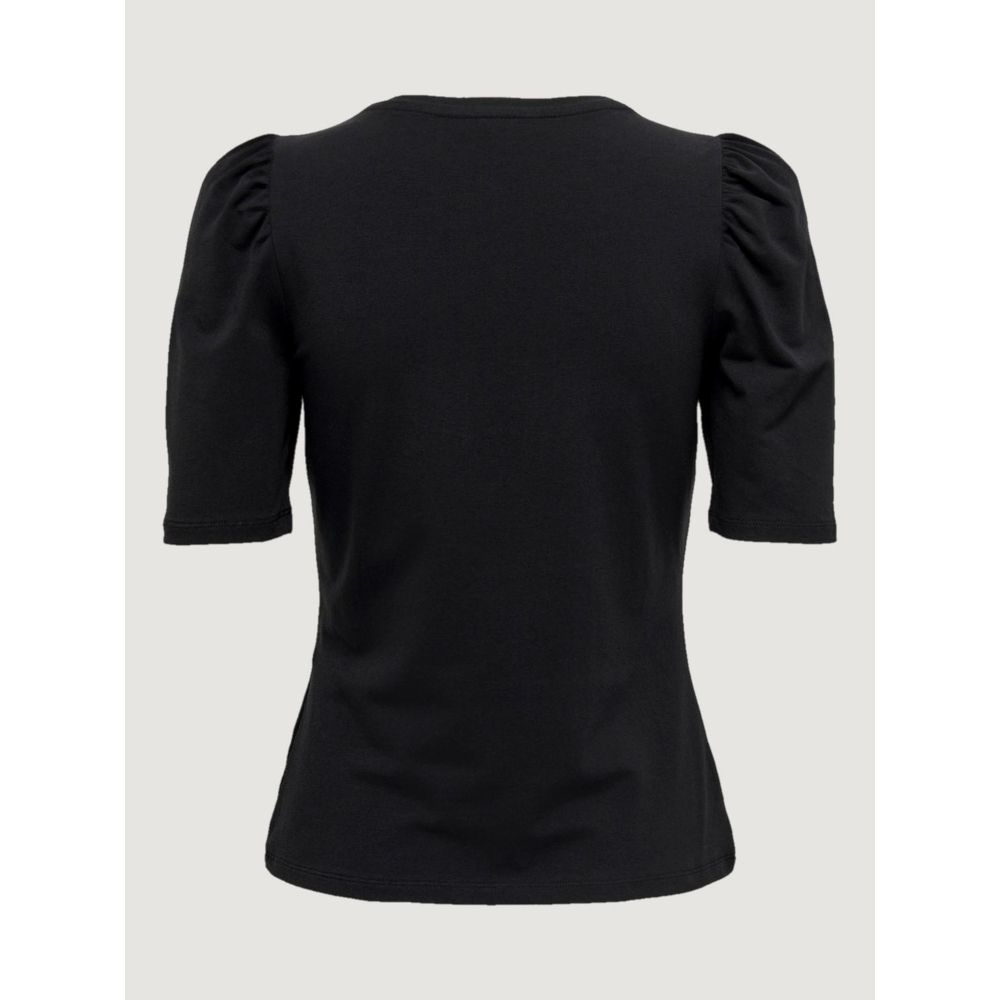Schwarze Baumwolltops und T-Shirts