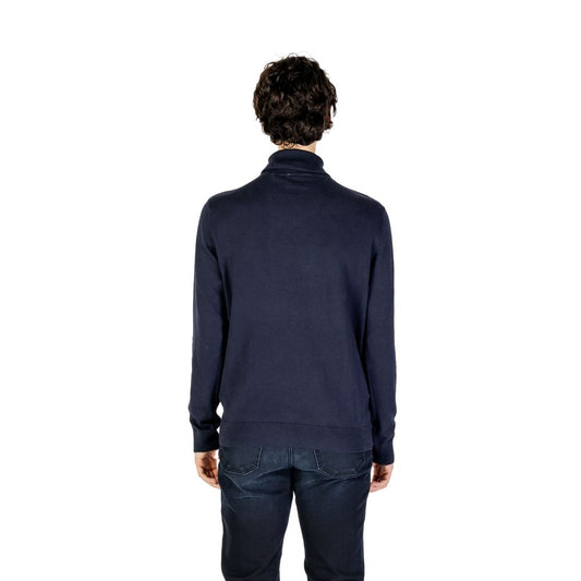 Maglione in cotone blu