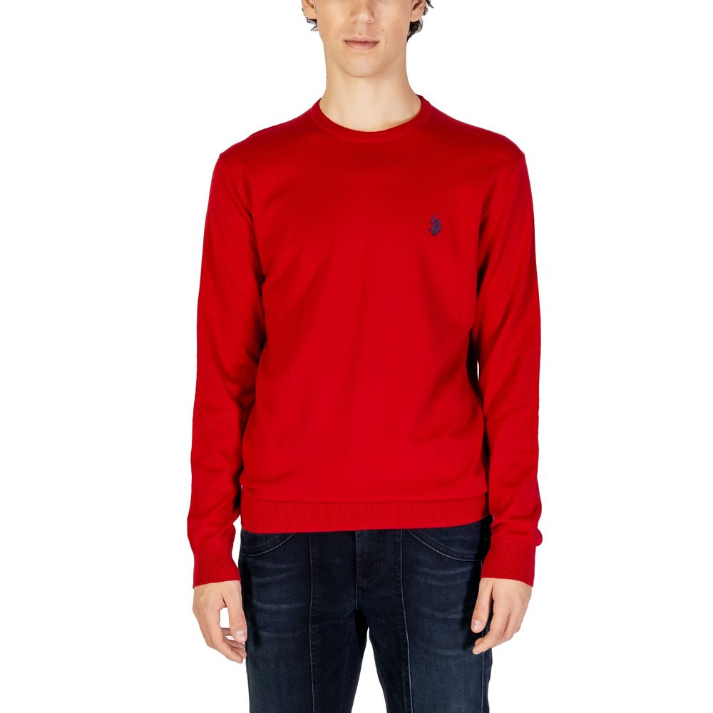 Maglione di cotone rosso