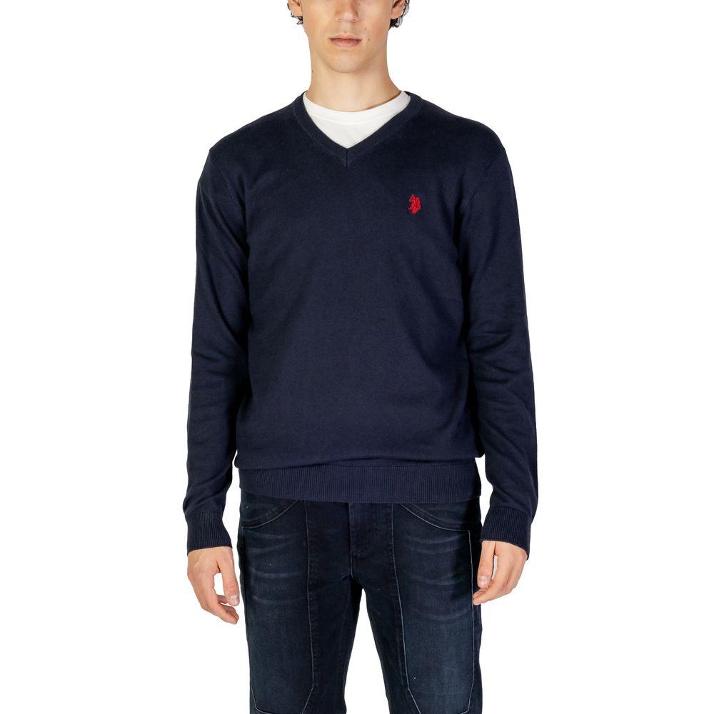 Maglione in cotone blu